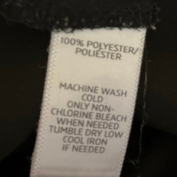 LOFT Womens Black Sleeveless Ruffle Crewneck Pleats Keyhole Casual Blouse Top XS - Picture 4 of 4